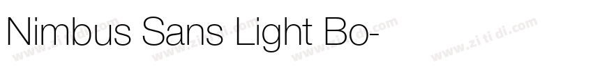 Nimbus Sans Light Bo字体转换
